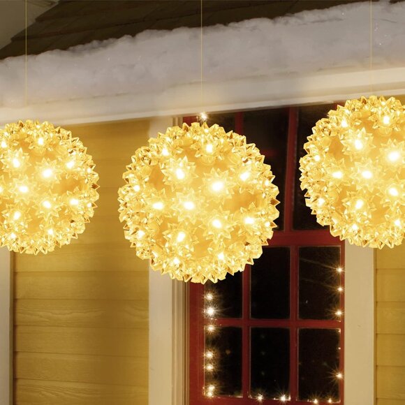 Large hanging sphere christmas lights